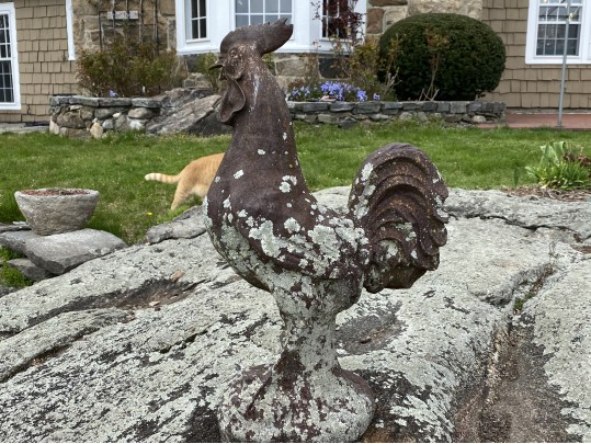 Large Vintage Cast Iron Rooster