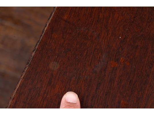Vintage Federal Style Mahogany Lyre Games Table