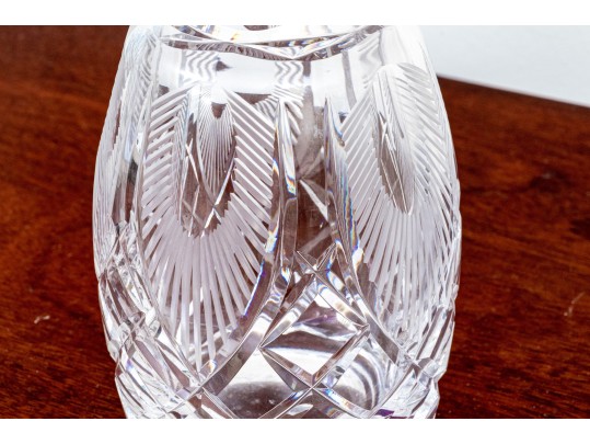 Collection Of Five Hand Cut Crystal Decanters