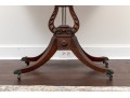 Vintage Federal Style Mahogany Lyre Games Table