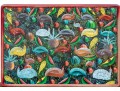 Colorful Caribin Oil On Canvas Of Birds