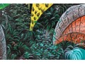 Colorful Caribin Oil On Canvas Of Birds