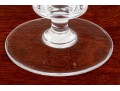 Pair Of Val St Lambert Hand Blown Crystal Candlesticks