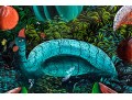 Colorful Caribin Oil On Canvas Of Birds