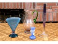 Four Pieces Of Colorful Art Glass