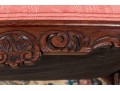Antique Carved Mahogany Library Chair Frame, Ca. 1920