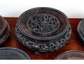Collection Of 10 Vintage Chinese Hardwood Stands