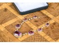 Outstanding 14K Graduated Amethyst And Seed Pearl Necklace