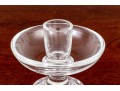 Pair Of Val St Lambert Hand Blown Crystal Candlesticks