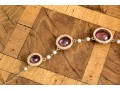 Outstanding 14K Graduated Amethyst And Seed Pearl Necklace
