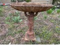 Vintage Cast Iron Bird Bath