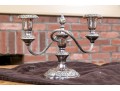 Pair Of Quality Heavy George III Style Silver-plated Candlesticks