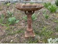 Vintage Cast Iron Bird Bath