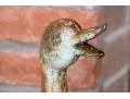Cast Iron Bronze Finished Standing Duck