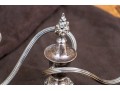 Pair Of Quality Heavy George III Style Silver-plated Candlesticks
