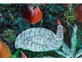 Colorful Caribin Oil On Canvas Of Birds