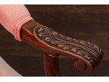 Antique Carved Mahogany Library Chair Frame, Ca. 1920