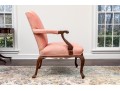 Antique Carved Mahogany Library Chair Frame, Ca. 1920