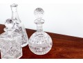 Collection Of Five Hand Cut Crystal Decanters