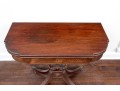 Vintage Federal Style Mahogany Lyre Games Table