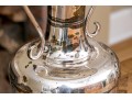 Pair Of Vintage Silver Platted Urn Form Lamps