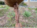 Vintage Cast Iron Bird Bath