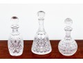 Collection Of Five Hand Cut Crystal Decanters