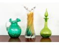 Three Pieces Of Vintage Artglass