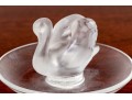 Two Vintage Lalique Crystal Ring Dishes