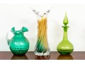 Three Pieces Of Vintage Artglass