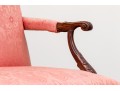 Antique Carved Mahogany Library Chair Frame, Ca. 1920