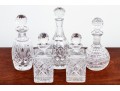 Collection Of Five Hand Cut Crystal Decanters