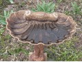 Vintage Cast Iron Bird Bath