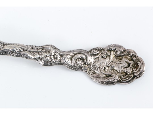 Gorham Beautiful Vintage Sterling Silver Large Versailles Flat Handle Knife/Crumber