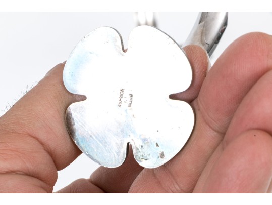 Lot Of Six Adorable Vintage Diminutive Silver Plated Posy Holders, Made In Norway