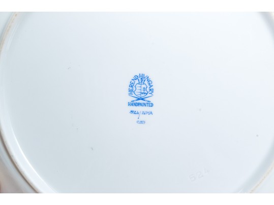 Stunning Herend Green Floral Patterned Dinner Plate