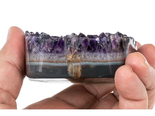 Stunning Agate And Amethyst Carved Ring Dish