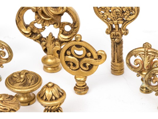 Collection Twenty-Four Of Elegant Drawer Or Cabinet Pulls