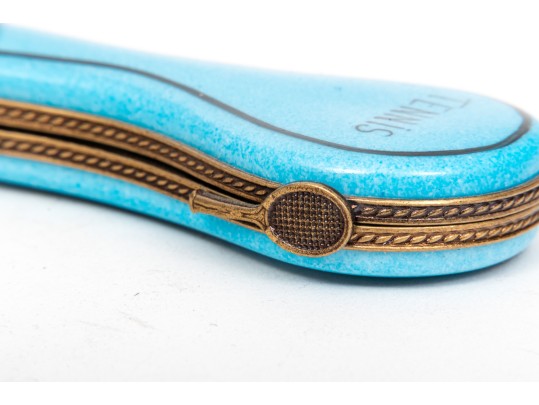 Limoge 'tennis Racket Case And Racket' Box