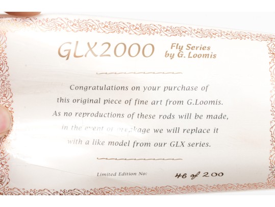 G. Loomis GLX2000 'Fly Series' #46/200 Fly Fishing Rod, Retail Approx $1150