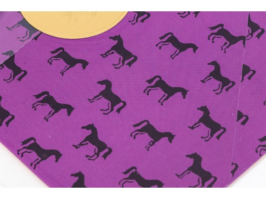 Set Of Ten Gucci Purple And Yellow Horse Stationary Letters