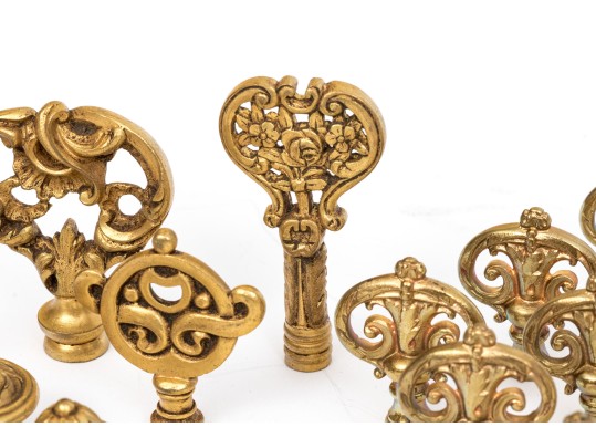 Collection Twenty-Four Of Elegant Drawer Or Cabinet Pulls