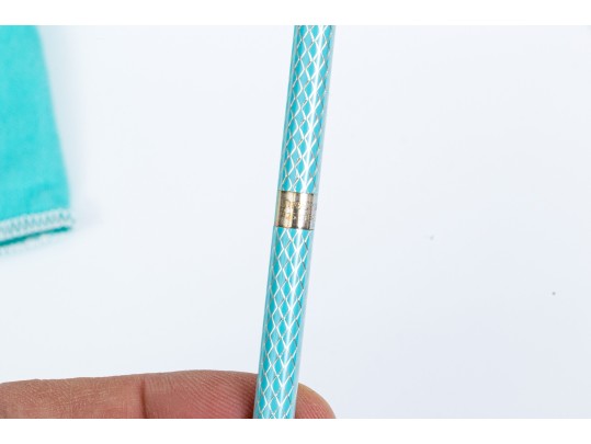 Tiffany & Co. Sterling And Enamel Fishnet Pen