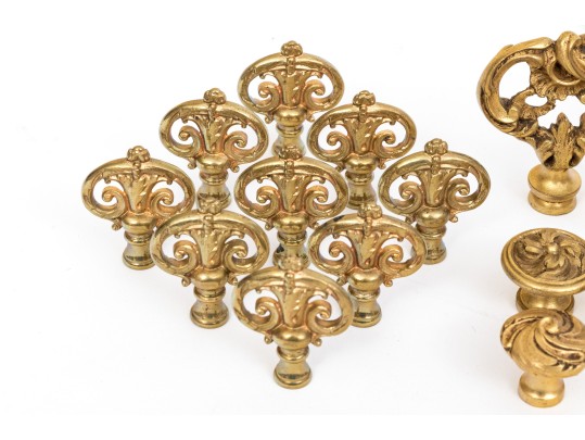 Collection Twenty-Four Of Elegant Drawer Or Cabinet Pulls