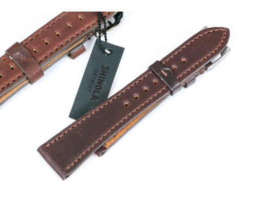 Two Leather Watch Straps, Shinola & Horween