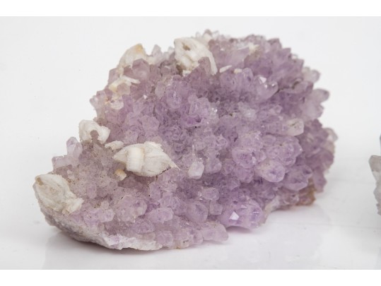 Quartz And Soft Purple Amethyst Clusters, 0.45 Lbs.