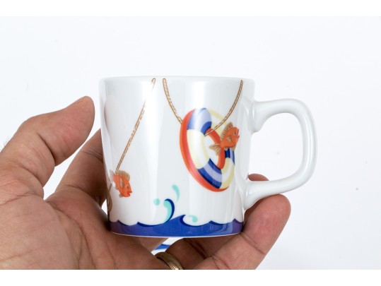 Tiffany & Co. 'Tiffany Seashore' Childs Plate, Bowl And Cup Set