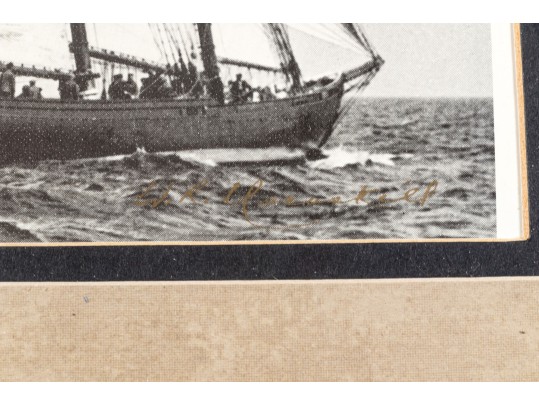 Pair Of Wallace Mac Askill Halftone Printed Ships Photos