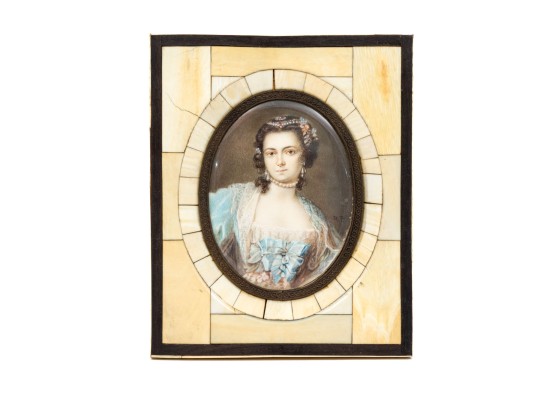 Elegant Image Of Woman In Blue Dress