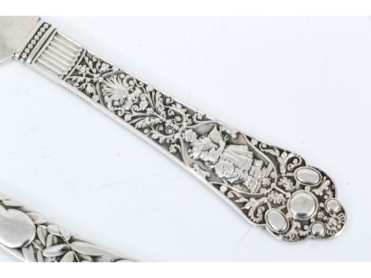 Two Sterling Dinner Or Butter Knives, 3.68 Ozt.